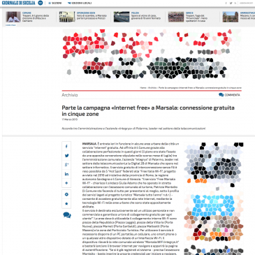 Internet free a Marsala: connessione gratuita in 5 zone grazie ad Integrys.it