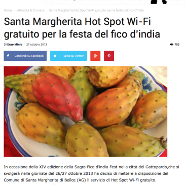 Santa Margherita: Internet gratis per la festa del fico d’india grazie a Integrys.it