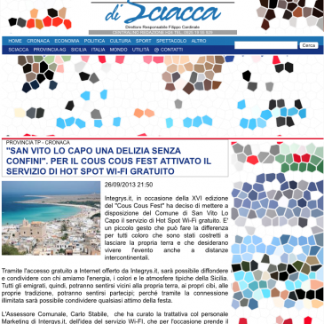 San Vito Lo Capo, grazie a Integrys.it per l’hot spot WiFi gratuito al Cous Cous Fest